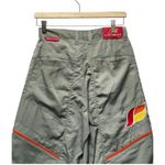 Vintage Kikwear Y2k Wide Leg Parachute Pants Size 28 Gray Photo 4