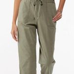 Cato Green Cotton Raw Hem Cropped Pants NWT Photo 10