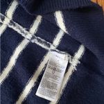 Old Navy  Blue with White Stripes Long Open Front Cardigan Photo 6