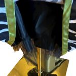 Robbie Bee Signature by Dress Black White Flames Satin Trim Y2K Party SZ 12 Photo 8