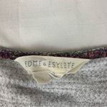 Anthropologie Edme + Esyltte women's large gray mini dress  white casual cap crew Photo 2