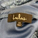 Lulus  Light Blue Lace Form-fitting Dress with tie detail on back Photo 6