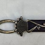 Chico's Women's Brown Leather Adjustable Belt Bronze Buckle Size M-L SKU 5558 Photo 1