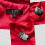 Sandro  Studio Puff Lapel Vest with Belt Ruby Red Size Large Statement Bold Photo 5