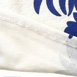 LF new Mika & Gala ༄ Textured Leaf Print Mini Skirt ༄ Jewel Tone Cobalt + White Photo 3