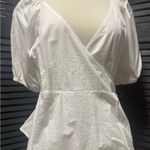 Old Navy  White Puff Sleeve Blouse Photo 0