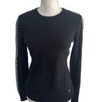 JACK NICKLAUS Women's Black Wool Blend Striped Sweater Size Small Photo 0