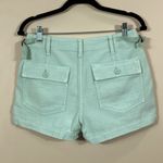 American Eagle High-Waisted Utility Khaki Short Aqua Blue Green Women Size 2 Photo 2