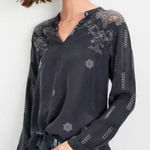 Johnny Was  Heidine Tie-Front Top Photo 0