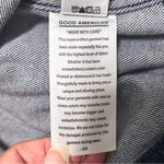 Good American Dark Wash 70s Icon Belted Cropped Denim Jacket 4 XL New Photo 10