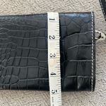 CLAUDIA FIRENZE Croc Embossed Crossbody Shoulder Black Croc Photo 2