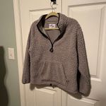 Jackson Hole Outerwear‎ size large grey sherpa half zip pullover. Gray Photo 11