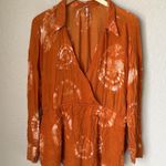 Free People Orange tie Dye Skort Romper Photo 3