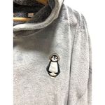 Joyspun Penguin Patch Teddy Hoodie Gray Size XL Photo 7