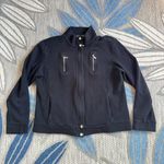 Lauren Ralph Lauren Women’s Black Cotton Ribbed Jacket Size Large Photo 0