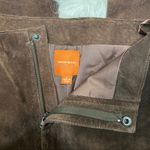 Carlisle Anonymous John  Brown Leather Cropped Flare Pants size 0 with 24” inseam Photo 8