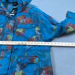 Ivy Park Adidas x Organza Jacket M Floral Print Hooded Long Coat Beyonce Photo 3