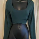 Aerie Women's XL OFFLINE Green LS Crop Photo 0