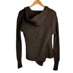 Betabrand Black Sheep Wool Alpaca Wrap Cardigan Sweater Brown Sz S/M Photo 2