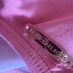 Michael Kors  Pink Ruffle Swimsuit Built in Shelf Bra Padded Cups Off Shoulder 6 Photo 11