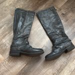 Madden‎ Girl Black Gray Leather Knee Photo 1