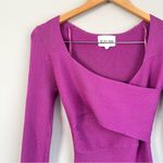 Olive & Oak  Wrap Front Purple Ribbed Bodycon Sweater Dress Size Medium Photo 1