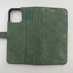 SNAKEHIVE Green Suede Leather Wallet 12 Pro Max Apple iPhone Case ID Card Holder Photo 10