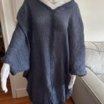 ZARA New  Blue Linen Limited Edition Dress Kaftan Kimono Tunic Size M Photo 11