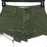 Brandy Melville  Denim Shorts Green Photo 0