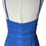 TALULAH La Maison  Dress Womens Small Blue And‎ Black Polka Dot Sorrento Midi Photo 8