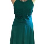 Calvin Klein  Teal Halter Formal/Simi Formal Chiffon Dress WORN ONCE Photo 0
