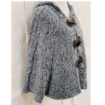 BCBGMAXAZRIA BCDG MAXAZRIA Hooded Cape cozy Poncho Sweater Photo 2
