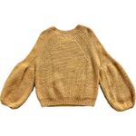Anthropologie Mara Hoffman Eliza Sweater Pumpkin Orange Small Baby Alpaca Photo 8