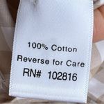 Garnet Hill Tan and White Checkered Shirt Photo 6