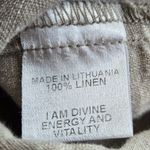 Flax  Linen Crop Pull on Pants Size 1X Lagenlook Boho pants Photo 4