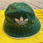 Gucci x Adidas GG Canvas Fedora Bucket Hat Size M Photo 0