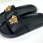 Versace NWB  Palazzo Medusa Slide Sandal Black Size 37EU 1009461 DGOM8 KVO41 Photo 0
