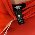 AQUA One Shoulder Cut Out One Piece Swimsuit Red Photo 4