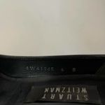 Stuart Weitzman Black Leather Block Heel Pumps Photo 10