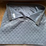 Loft Dark Blue Quilted Metallic Mini Skirt SZ XL Photo 5