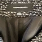 Jones New York Women's  size 8 modern blazer black and white wool poly blend Photo 3