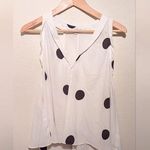 Derek Lam  Collective White Polka Dot Blouse – Size 44 (Rent the Runway) Photo 3