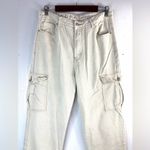 S.O.N.G. 13 31 90s Boyfriend Cargo Jeans in Light Beige Photo 2