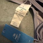 Cupshe NWT  Bikini Cut Out High Waisted Scoop Neck V Cut Purple/blue size S Photo 5