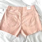 Tinseltown New Frayed Hem High Rise Shorts Pink Stretch Denim Juniors Size 1 / Waist Size 25 Photo 9