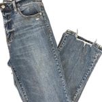 Daze Shy Girl High Rise Crop Flare Jeans Size: 28 Waist Blue Photo 6