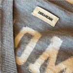Zadig & Voltaire  Happy AMOUR
Merino Wool V-Neck Sweater Grey Photo 6