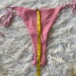 SheIn Women’s triangle ribbed Bikini top and bottom rhinestones back size Medium Photo 5