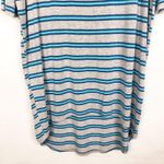 LuLaRoe  Short Sleeve Striped Tee Shirt Tunic Dress Size M Photo 3
