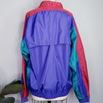 💙Y2K Blue and Red Colorblock Windbreaker Jacket Size M Photo 2